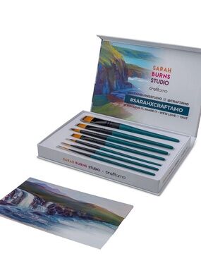Sarah Burns Studio x Craftamo Brush Set in Teal and Orange